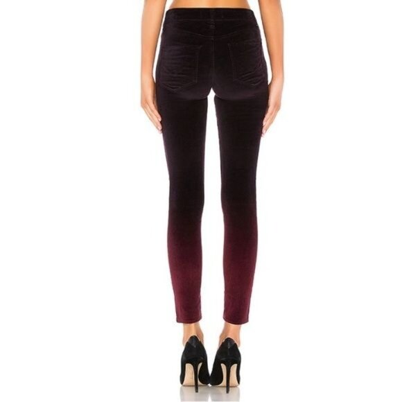 Hudson Nico Velvet Mid Rise Ankle Super Skinny - Picture 4 of 4